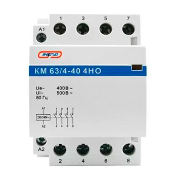 Модульный контактор КМ63/4P 40A 4НО Энергия - Электрика, НВА - Коммутационное оборудование - Контакторы - . Магазин оборудования для автономного и резервного электропитания Ekosolar.ru в Хабаровске