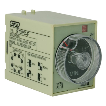 Реле времени 220V ST3PC-F (0.25-2m/20m/2h/12h) Энергия - Электрика, НВА - Реле, автоматизация и управление - Реле времени - . Магазин оборудования для автономного и резервного электропитания Ekosolar.ru в Хабаровске