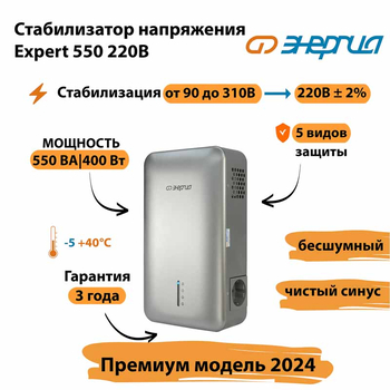 Инверторный cтабилизатор напряжения Энергия Expert 550 220В - Стабилизаторы напряжения - Инверторные - . Магазин оборудования для автономного и резервного электропитания Ekosolar.ru в Хабаровске
