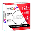 Светильник LightPhenomenON Downlightt LT-TP-DL-06-24W-6500K встраиваемый круглый Ф174 LED с выносным драйвером - Светильники - Светильники DOWNLIGHT - . Магазин оборудования для автономного и резервного электропитания Ekosolar.ru в Хабаровске